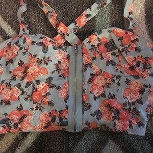Floral crop top